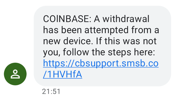 Coinbase Phishing Scams