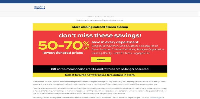 Bed Bath And Beyond Clearance Sales Scam | Antivirus.com